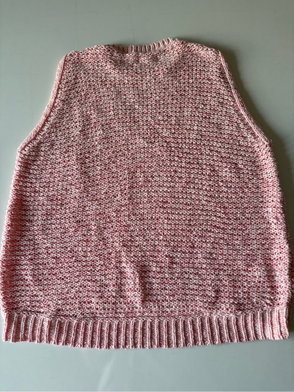 Lou & grey pink chunky knit tank top sleeveless crewneck shirt women’s large - Picture 6 of 6
